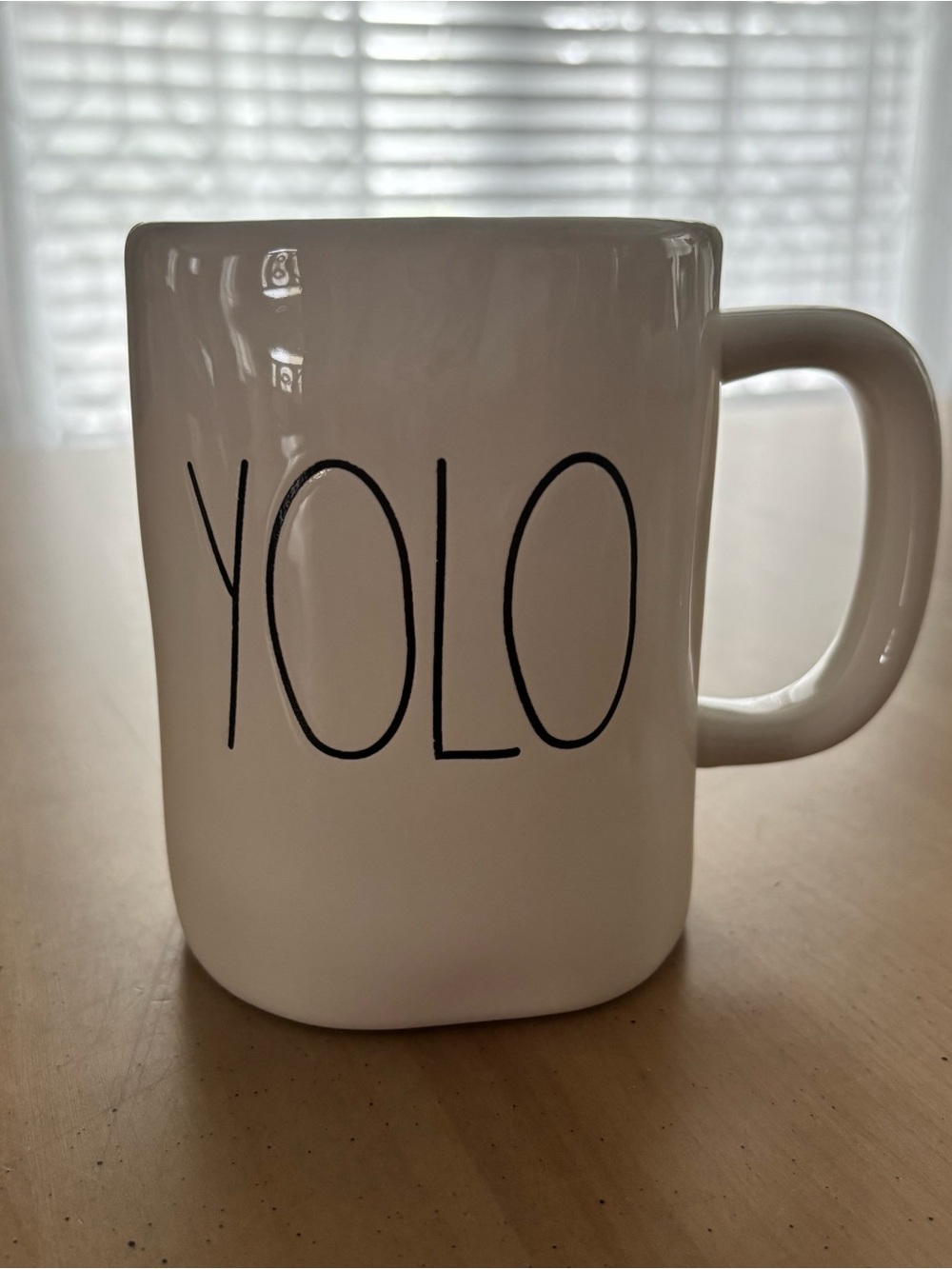 Rae Dunn “YOLO” Mug. Artisan Collection. Excellent Condition